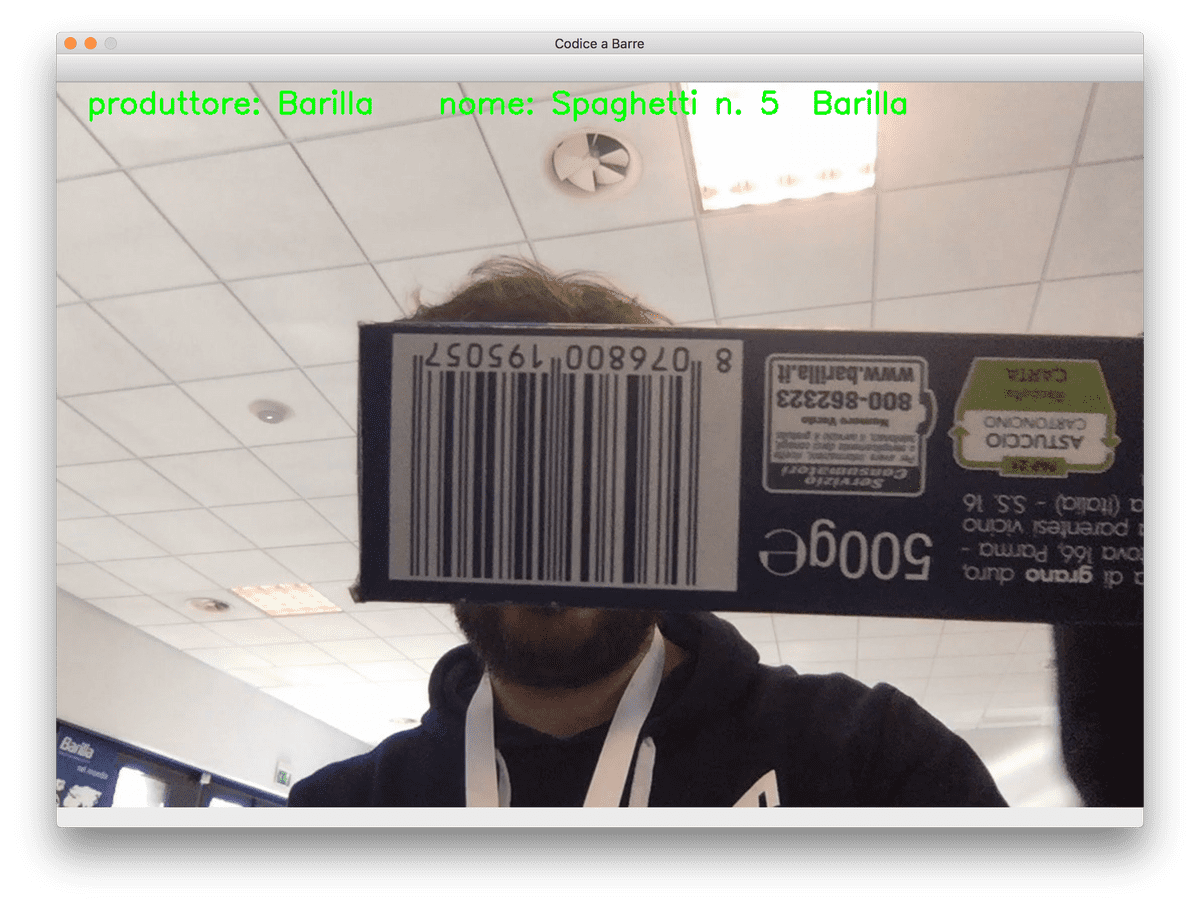 Codice a barre trovate