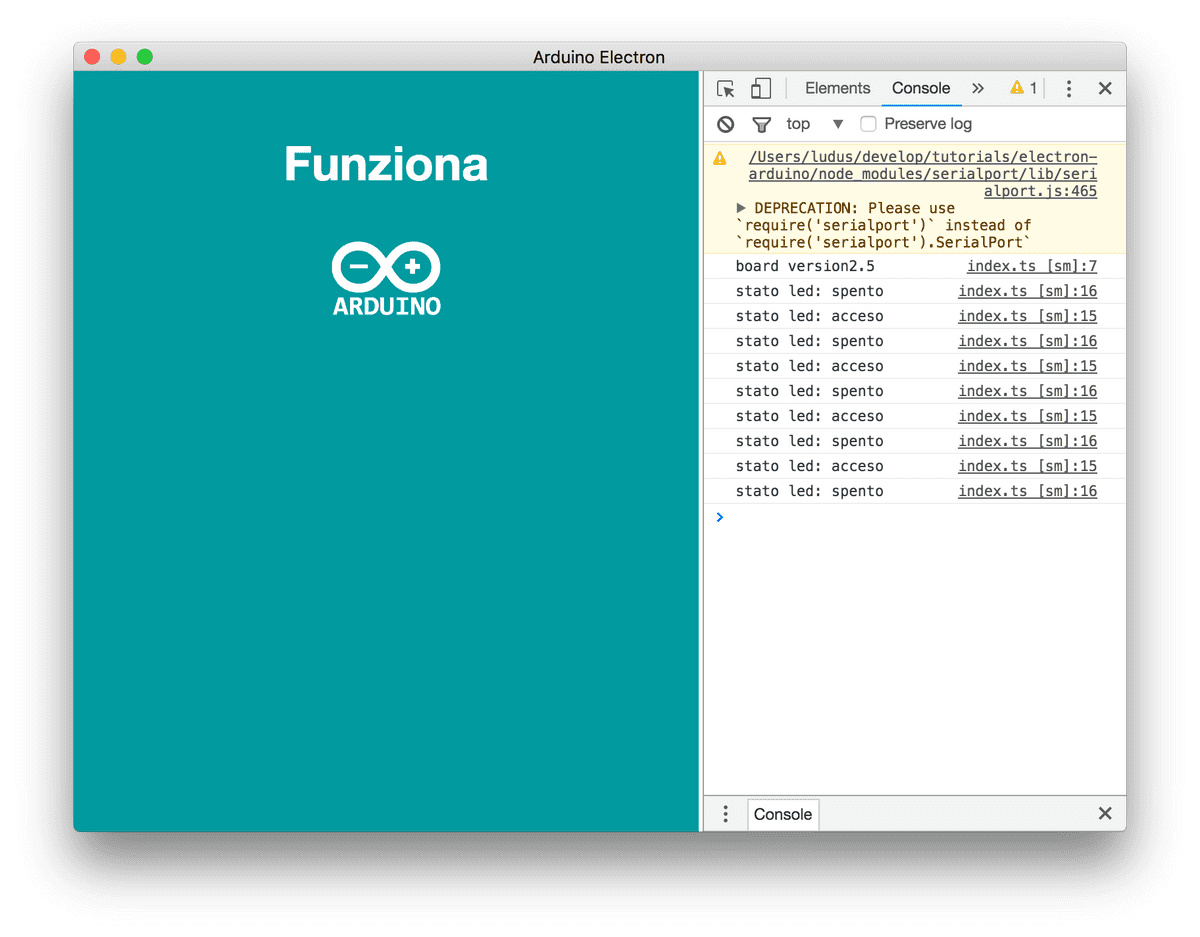 errore serial firmata